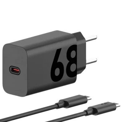 Motorola TurboPower 68W EU Carga rápida - Cargador Universal 1m Negro