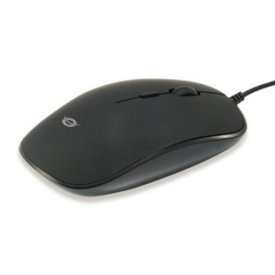 Mouse Conceptronic Regas Óptico Negro para Escritorio