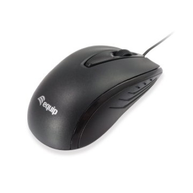 MOUSE EQUIP COMPACT LIFE ÓPTICO USB NEGRO 1000DPI