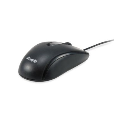 Ratón USB-C Equip Compacto Color Negro