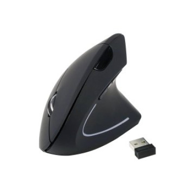 MOUSE VERTICAL WIRELESS ERGO EQUIP 1600DPI 5 BOTONES COLOR NEGRO LIFE