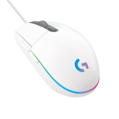 Mouse Logitech G203 Lightsync RGB 6 Botones 8000dpi Color Blanco