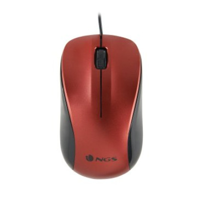 Mouse NGS Crew Red Óptico con Cable