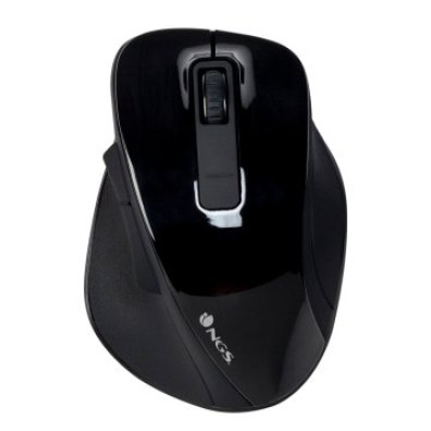 Mouse NGS Wireless Bow Black 1200DPI 2.4GHz Nano Receptor USB Color Negro