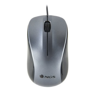 Mouse con Cable NGS Crew Gray de 1200 DPI