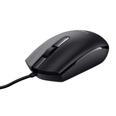Mouse Trust Basi USB 3 Botones y Rueda de Desplazamiento 1200DPI - Modelo 24271