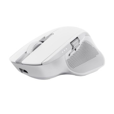 Mouse Trust Wireless y Bluetooth OZAA+ 24935 Blanco Multidispositivo Recargable