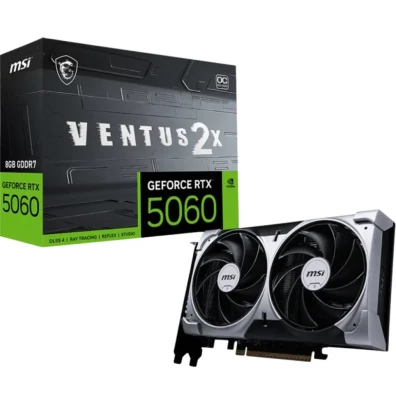 Tarjeta Gráfica MSI GeForce RTX 5060 8GB VENTUS 2X OC NVIDIA 8GB GDDR7