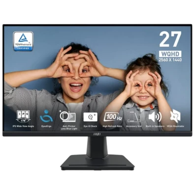 Monitor MSI Pro MP275Q 2K QHD IPS 27" 100 Hz Negro