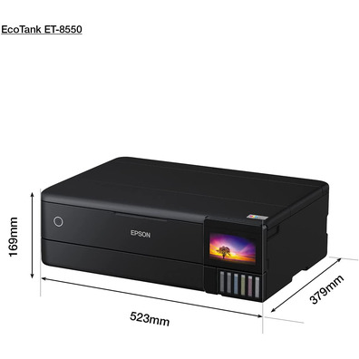 Multifunción A3+ Fotográfica Epson Ecotank ET-8550 WiFi/ Dúplex/Negra