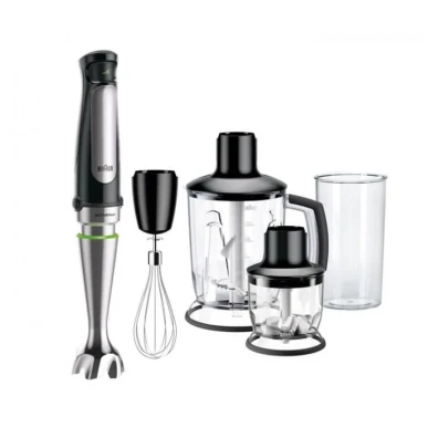 Batidora de mano Braun MultiQuick 7 MQ 7045X 1000 W 1,2 L Negro, Acero inoxidable
