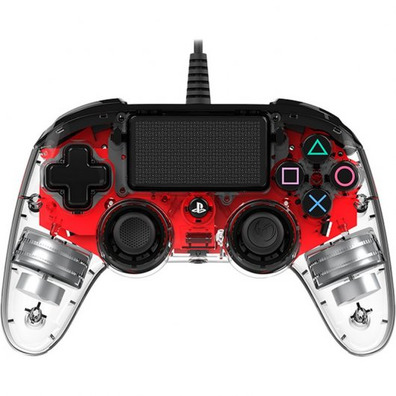 Nacon Compact Controller Rojo Iluminado Oficial PS4