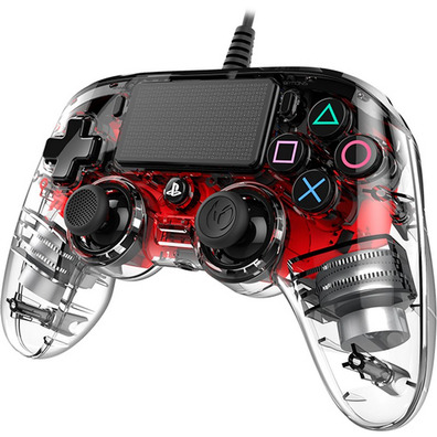 Nacon Compact Controller Rojo Iluminado Oficial PS4