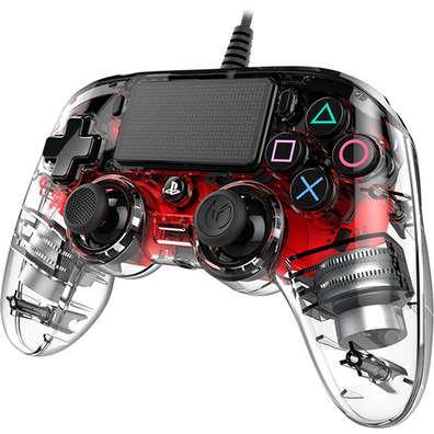 Nacon Compact Controller Rojo Iluminado Oficial PS4