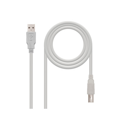Cable USB Beige Tipo A-B 1.8m