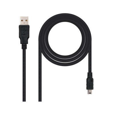 Cable USB 2.0 Tipo A/M - Mini USB 5pin/M - 1.0m - Nanocable