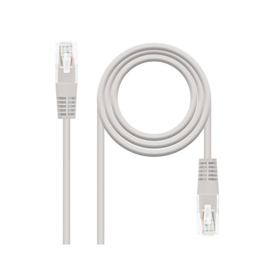 Cable de Red Cat.5e RJ45 25cm Gris - Nanocable