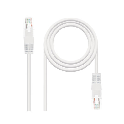 Cable Red Latiguillo RJ45 Cat.5E Blanco 2m - Compra Nanocable