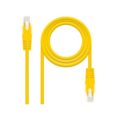 Cable de Red Cat6 Amarillo 0.5m - Nanocable Utp RJ45