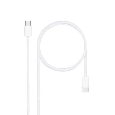 Nanocable Cable USB-C 2.0 60W 3A Blanco