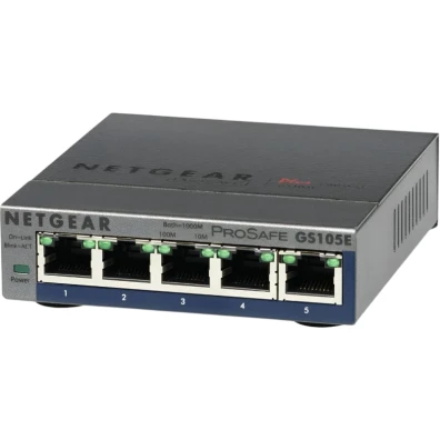 Switch Gestionado NETGEAR GS105E Gigabit Ethernet L2/L3 Gris