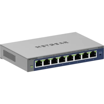Conmutador Gigabit Ethernet L2/L3 No Administrado NETGEAR GS108Ev4 - Gris
