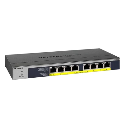 Switch NETGEAR GS108PP 8 Puertos Gigabit Ethernet sin Gestionar