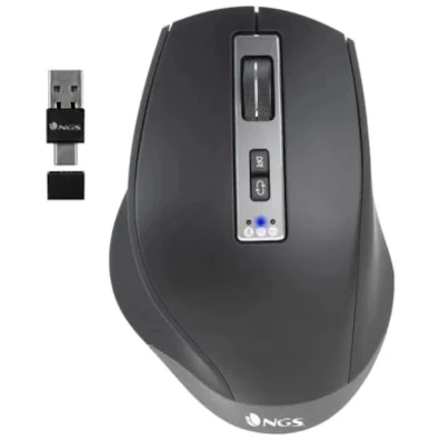 MOUSE NGS INALÁMBRICO MULTIDISPOSITIVO BLUETOOTH LASER RECARGABLE 2.4GHz USB-C USB-A BT4.0 B