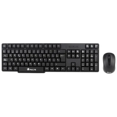 NGS Euphoria Kit Teclado + Ratón inalámbrico Inglés Negro