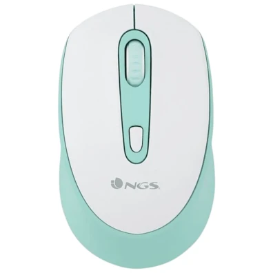 Mouse NGS SMOG MINT-RB 2400 DPI en Blanco y Verde - Alta performance