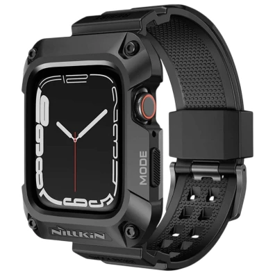 Nillkin Carcasa+Correa Apple Watch 45mm DynaGuard Negro - Compatible con Apple Watch 7/8