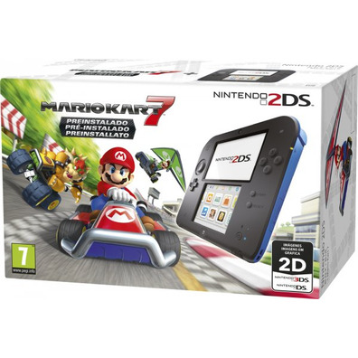 Nintendo 2DS Azul + Mario Kart 7