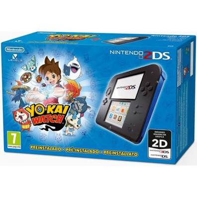 Nintendo 2DS Negro/Azul + Yo-Kai Watch