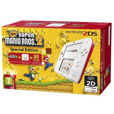 Nintendo 2DS Roja + New Super Mario Bros 2