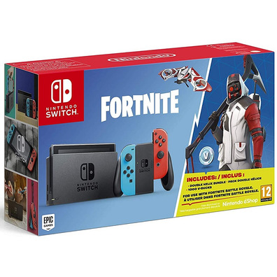 Nintendo Switch Azul Neón/Rojo Neón + Fortnite (Código Descarga)