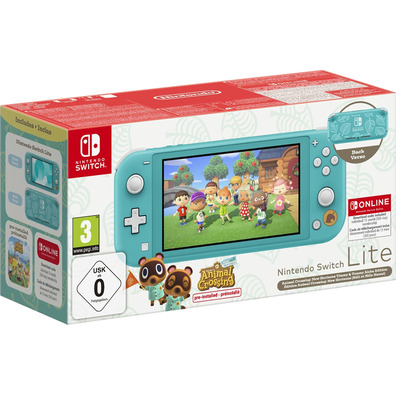 Nintendo Switch Lite + New Horizons + 12 meses NSO