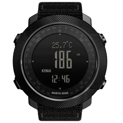 North Edge Apache - Reloj Digital con Correa de Nailon Negro