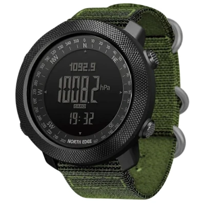 Reloj Digital North Edge Apache con Correa de Nailon Verde