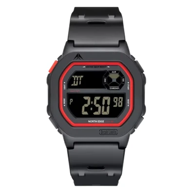 Reloj Inteligente North Edge X1 en Color Negro y Rojo