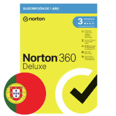 Norton 360 Deluxe 25GB - Protección para 3 Dispositivos - 1 Año