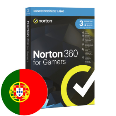 NORTON 360 FOR GAMERS - Protección Avanzada 50GB Portugués - 1 Usuario 3 Dispositivos - 1 Año