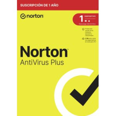 Norton Antivirus Plus 2GB - Usuario 1, Dispositivo 1 - 12 meses - Protección