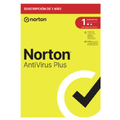 Norton Antivirus Plus 2GB para 1 usuario y 1 dispositivo por 12 meses