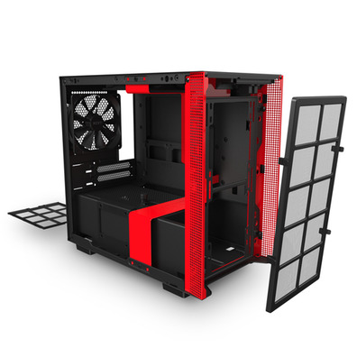 NZXT Caja MINI ITX H210 Negro-Rojo