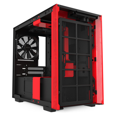 NZXT Caja MINI ITX H210 Negro-Rojo