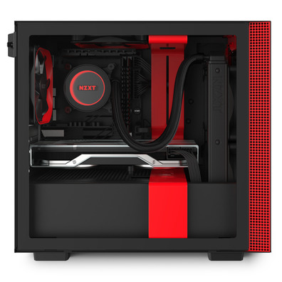 NZXT Caja MINI ITX H210 Negro-Rojo