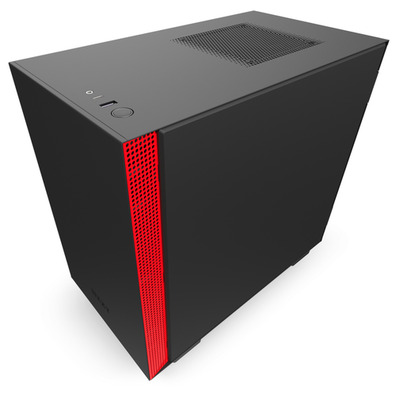 NZXT Caja MINI ITX H210 Negro-Rojo