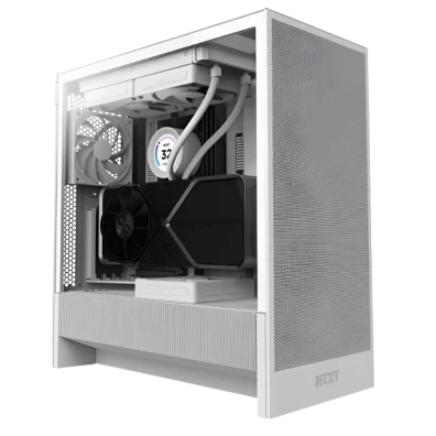 Caja NZXT H5 FLOW Blanco (2024) - Componentes y Periféricos