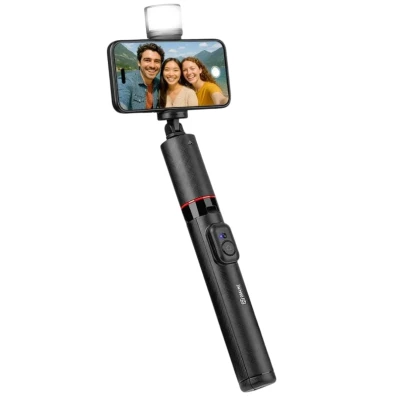 OBAL:ME SelfiePod High Glow Gimbal Tripod con luz LED de alto brillo y mando a distancia