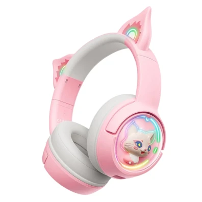 ONIKUMA B5 RGB Rosa - Auriculares Onikuma de diseño llamativo y sonido envolvente